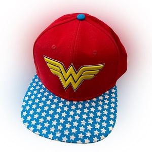 DC Comics Wonder Woman Cap Snapback Baseball Hat Flat Bill Adjustable